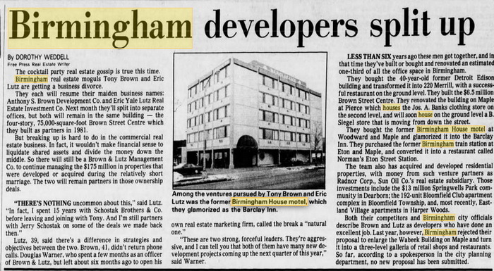 Birmingham House - 1984 Developers Article (newer photo)